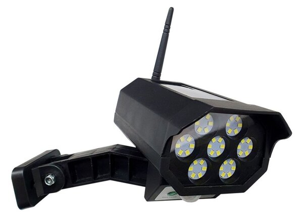LED finta telecamera solare con sensore LED/3,7V IP44 nero + DO