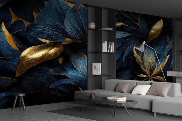 Carta da parati Fiori reali blu, Carta da parati 3D, u74140 : Uwalls.it