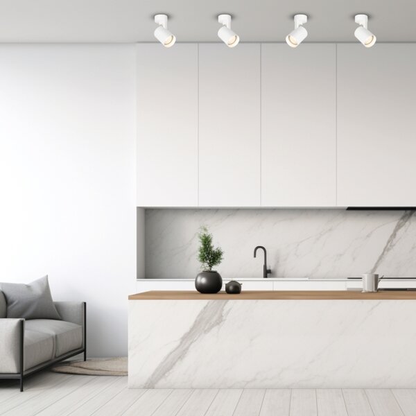 Faretto VOLF 1xGU10/10W/230V bianco