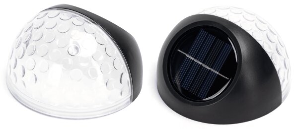 Aigostar - Applique a LED solare LED/2W/1,2V nero 2700K IP44