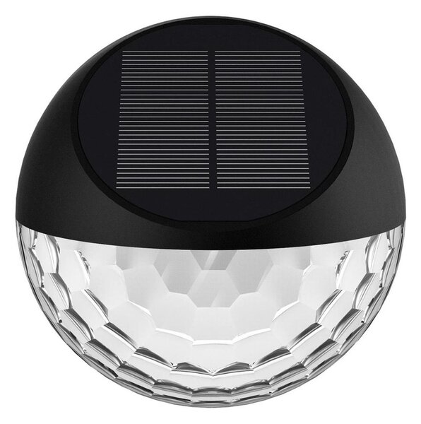 Aigostar - Applique a LED solare LED/2W/1,2V nero 2700K IP44