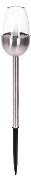 Aigostar - Lampada solare LED LED/0,006W/1,2V 38,2cm cromo 2700K IP44