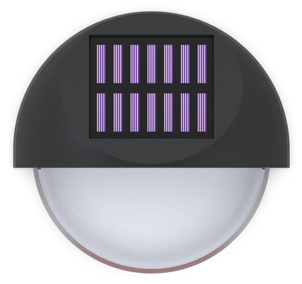 Aigostar - Applique a LED solare LED/1W/1,2V nero 2700K IP44