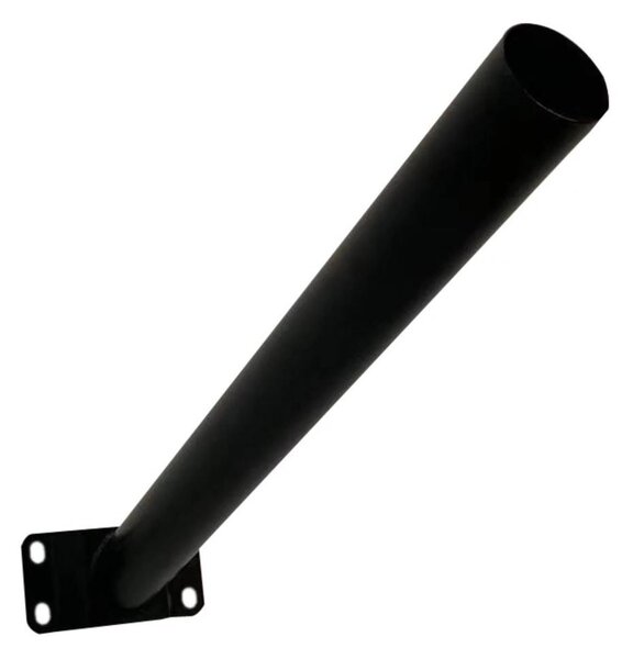 Supporto per lampione con un set di montaggio STREET nero