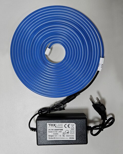 Striscia LED flessibile NEON LED/10W/230V 5 m IP65 blu