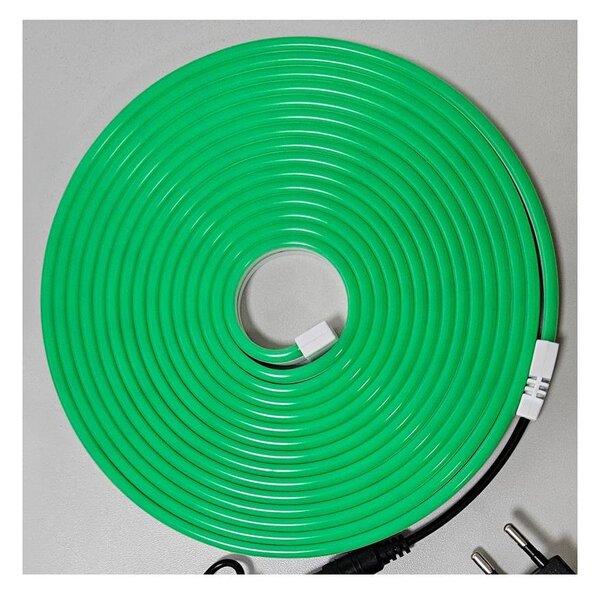 Striscia LED flessibile NEON LED/10W/230V 5 m IP65 verde