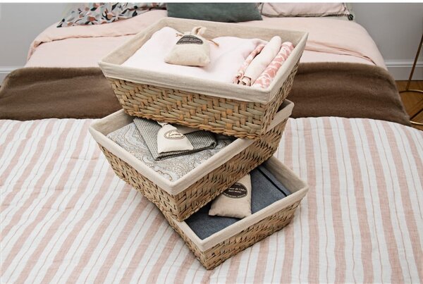 Cestino in giunco, 38,5 x 28,5 cm - Compactor