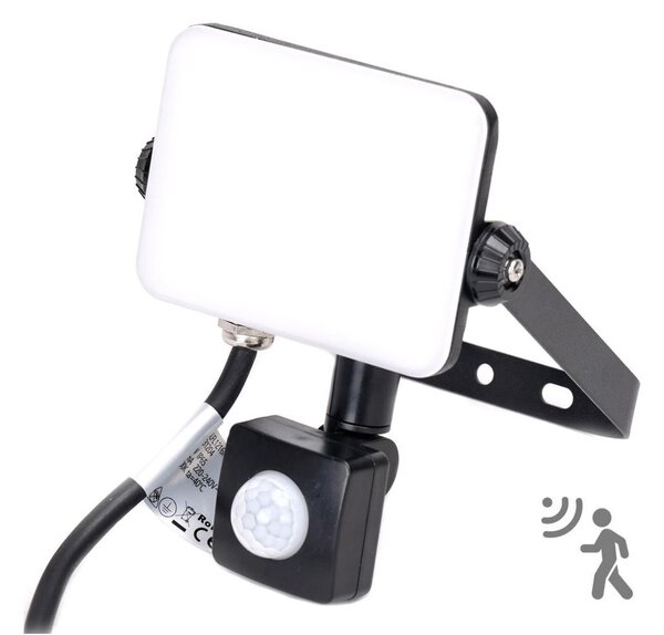 Aigostar - Riflettore LED con sensore LED/20W/230V 4000K IP65 nero