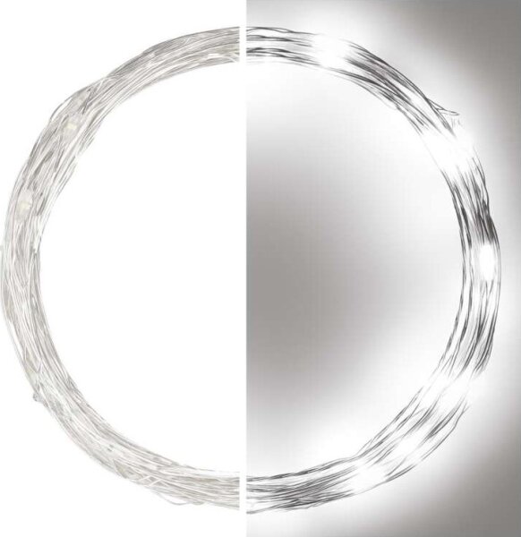 Catena luminosa da esterno a LED 40 LED, 9 m, IP44, bianco freddo