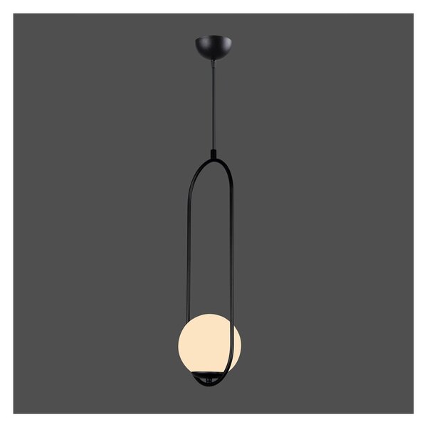 Apparecchio a sospensione nero , altezza 146 cm Arch - Squid Lighting