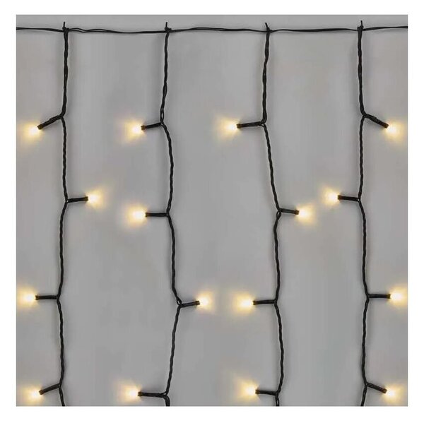 Catena luminosa a LED per esterni 100 LED/1x2m IP44 bianco caldo