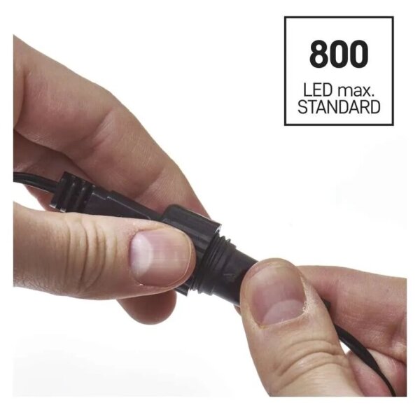 Catena luminosa LED da esterno 100xLED/2,5x0,9m IP44 bianco freddo
