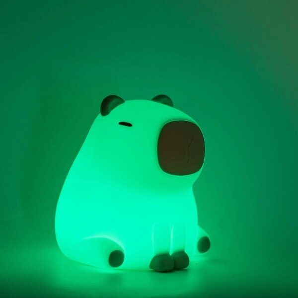 Lampada per bambini LED RGBW Dimmerabile LED/1W/5V USB 1200 mAh capybara