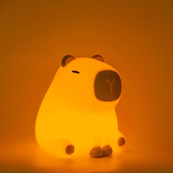 Lampada per bambini LED RGBW Dimmerabile LED/1W/5V USB 1200 mAh capybara