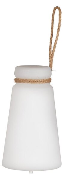 Lampada da tavolo LED bianco-marrone (altezza 20 cm) Bruno - Fischer & Honsel