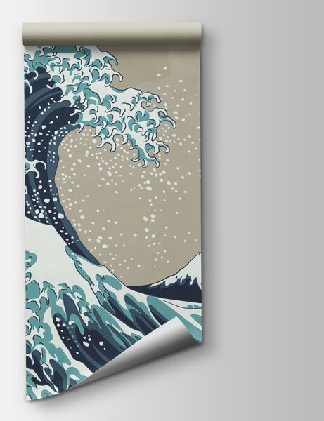 Carta da parati Grande onda d'acqua, Carta da parati design, Carta da parati popolare, u74617 - Tapeko.it