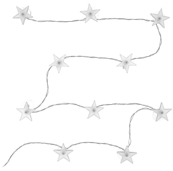 Retlux - Catena decorativa LED con ventose 10xLED/2xAA 1,8m bianco freddo