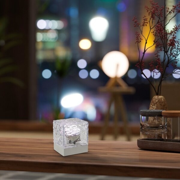 Rabalux 76022 - LED RGB Ricaricabile lampada da tavolo CUBIKO LED/1W/5V + +TC