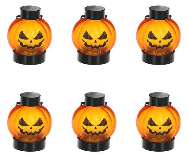 Retlux - SET 6x LED Decorazione HALLOWEEN LED/1xCR2032/bianco caldo zucche