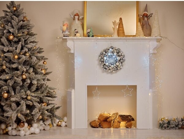 Retlux - Decorazione natalizia LED LED/2xLR44/bianco caldo pupazzo di neve con palla di neve