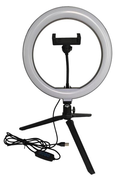 Lampada LED dimmerabile con stativo e supporto per vlog LED/10W/5V 2700-6500K