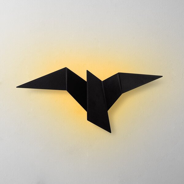 Lampada da parete LED nera Pacali – Opviq lights
