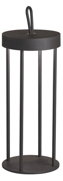 Lampada da tavolo a LED nera (altezza 36 cm) Kante - Fischer & Honsel