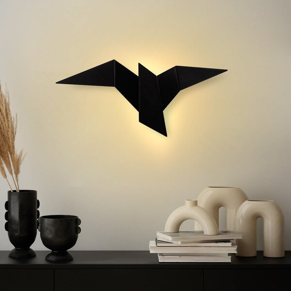 Lampada da parete LED nera Pacali – Opviq lights
