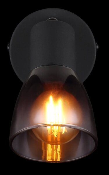Globo 54312-1 - Faretto da parete SATELLA 1xE14/25W/230V nero