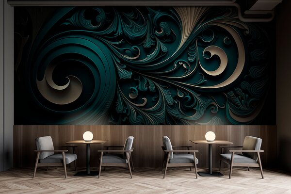 Carta da parati Sfondo progettato con forme geometriche, Carta da parati 3D, u74823 : Uwalls.it