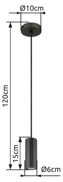 Globo 57918H - Lampadario a sospensione con filo JAMES 1xGU10/25W/230V