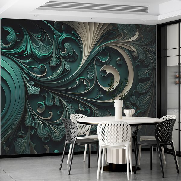 Carta da parati Sfondo progettato con forme geometriche, Carta da parati 3D, u74823 : Uwalls.it