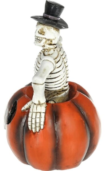 Retlux - LED Decorazione HALLOWEEN LED/2xLR44/bianco caldo scheletro in una zucca resina