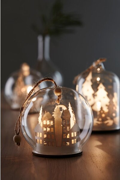 Decorazione luminosa bianca appesa ø 9 cm Myren - Markslöjd
