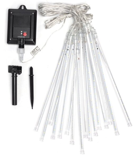 Aigostar - Catena solare a LED 384 LED/13 m IP65, bianco freddo