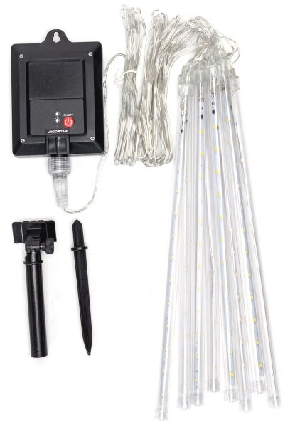 Aigostar - Catena luminosa solare natalizia 192xLED/8m IP65, bianco freddo