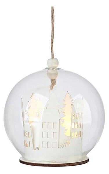 Decorazione luminosa bianca appesa ø 9 cm Myren - Markslöjd