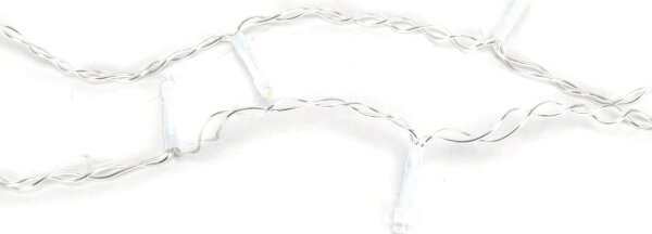 Aigostar-Catena LED natalizia da esterno 100xLED/8 funzioni 3xAA 8x0,6m IP44 bianco caldo
