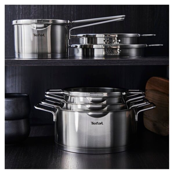 Set di 10 pentole in acciaio inox Nordica - Tefal