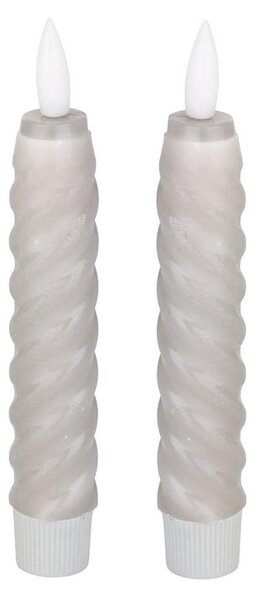 Eglo 422229 - SET 2x LED Candele ANDRAFIABE LED/1xAAA 15 cm grigio