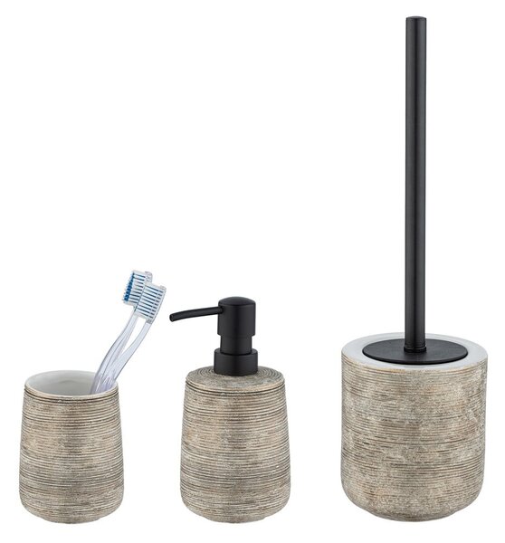 Set di accessori da bagno in ceramica marrone Fedio - Wenko