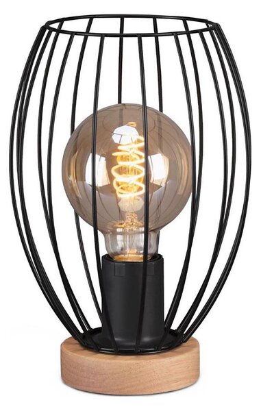 Brilo - Lampada da tavolo WAKTU 1xE27/25W/230V albero di caucciù