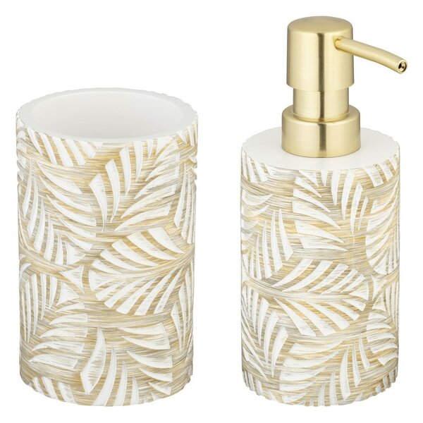 Set di accessori da bagno in poliresina beige Terralba - Wenko