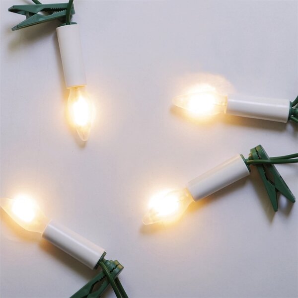 Catena LED estensibile per esterni FELICIA FILAMENT 20xE10 14 m trasparente/bianco caldo IP44