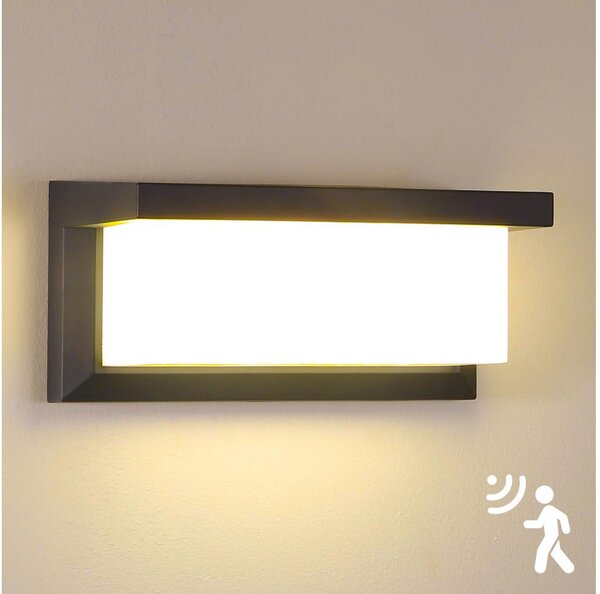 Brilagi-LED Applique da esterno con sensore BRICKY LED/12W/230V antracite IP54