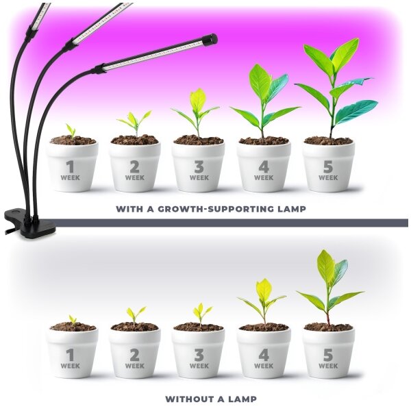 Brilagi-LED Lampada dimmerabile con clip per la coltivazione di piante VITABLOOM 3xLED/10W/230V