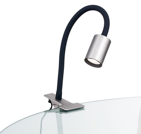 Orion Str 10-489- LED Lampada da tavolo flessibile con clip KURT LED/5W/230V argento