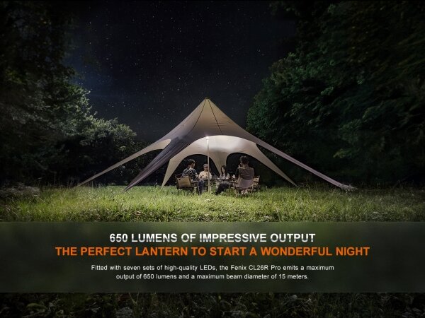 Fenix CL26RPROOLI - Lampada portatile ricaricabile a LED dimmerabile LED/USB IP66 verde