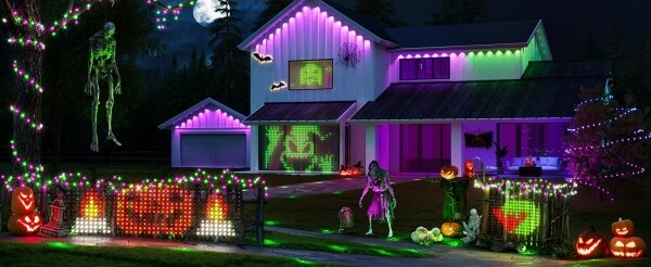 Govee - Rete luminosa LED RGBIC per esterni 143x85cm Wi-Fi Matter IP65