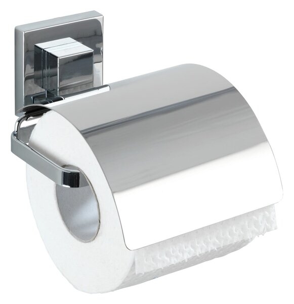 Set di accessori da bagno autoportanti in acciaio inox argentato lucido Quadro - Wenko